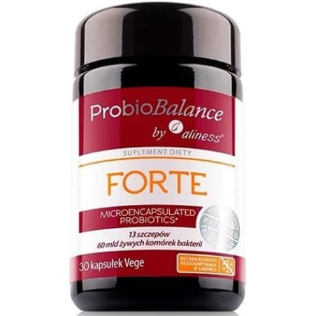 ProbioBalance Forte Microencapsulated Probiotic 13 Strains 60 Billion Bacteria 30 Capsules Aliness