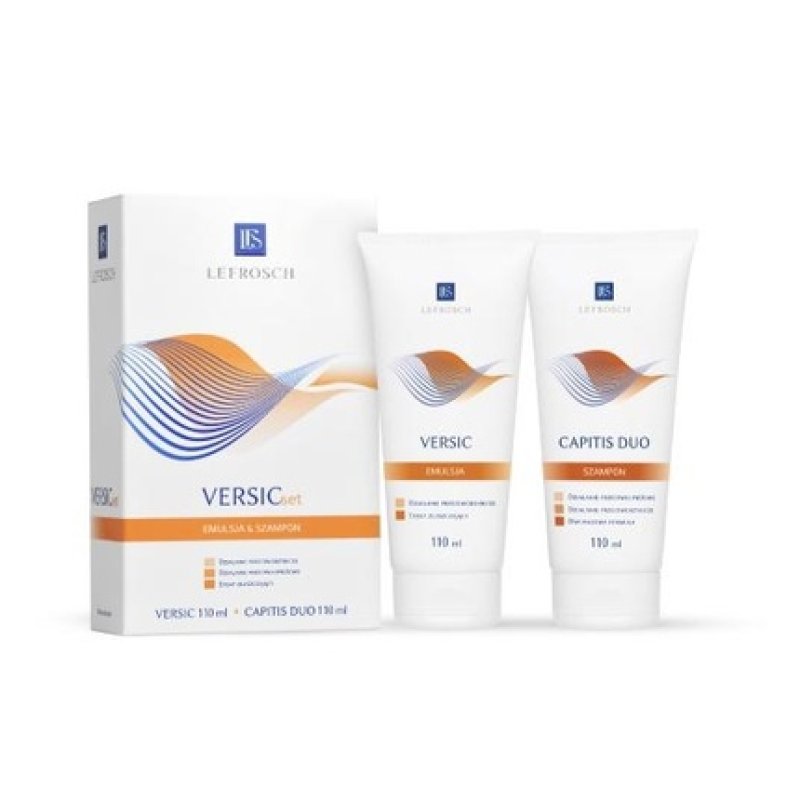 Versic Set: Capitis Duo Anti-Dandruff Shampoo 110 Ml Versic Emulsion 110 Ml