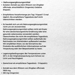 Medica Herbs Medicinal Ginger 600mg Per Capsule