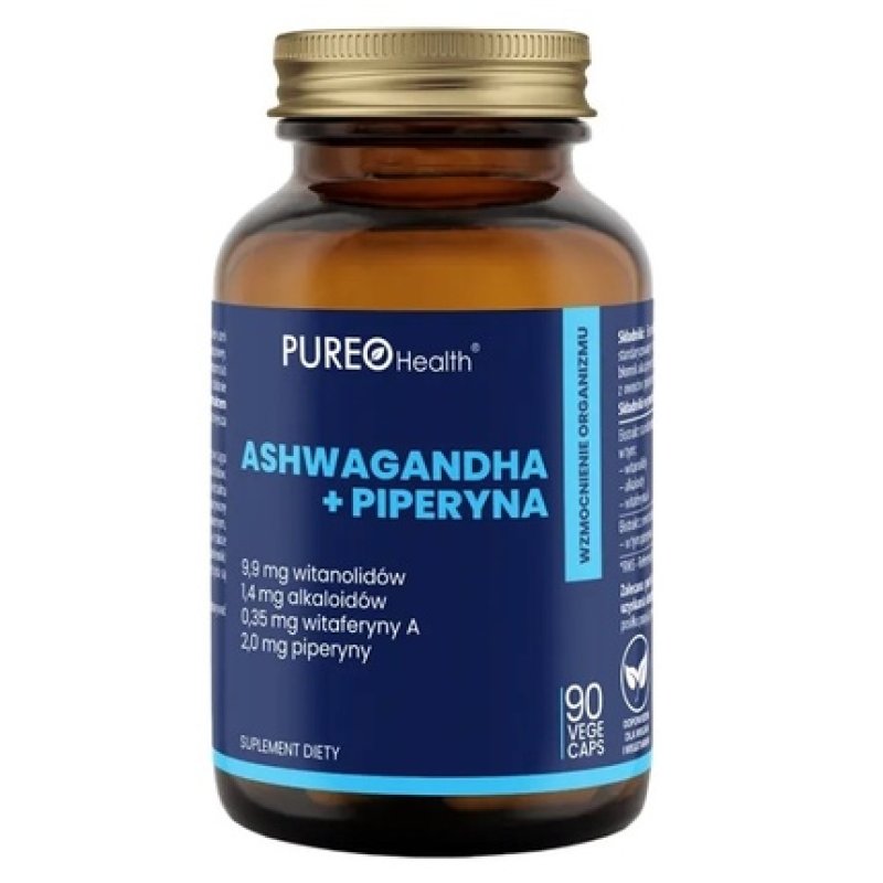 Pureo Health Ashwagandha Piperine, 90 Capsules