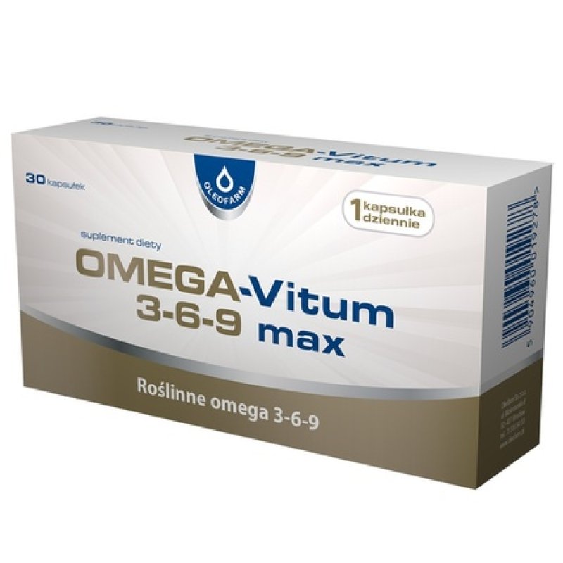 Omega-Vitum Omega 3-6-9 Max Strength 30 Softgels - Extended Shelf Life