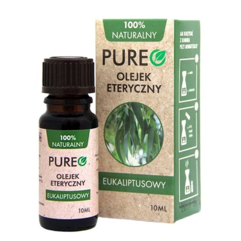 Pureo Eucalyptus Essential Oil Natural 10 Ml - Long Term