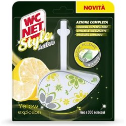 WC NET Style Active Toilet Cleaner Yellow Explosion Scented 70g