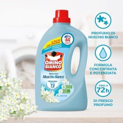 Omino Bianco Liquid Laundry Detergent 105 Washes Fresh Scent with White Musk Essence 1400ml