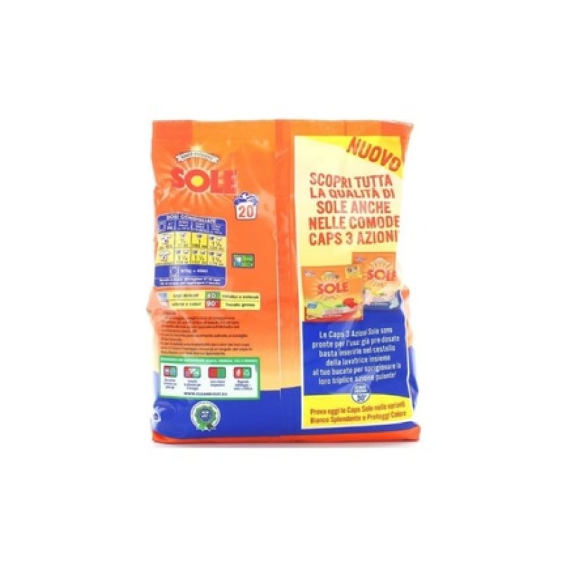 Sole Powder Laundry Detergent New Formula White Shiny 1100 Grams