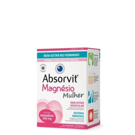 Absorvit Magnesium Woman 30 Tablets 30 Capsules