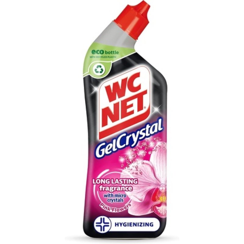 WC Net Gelcrystal Pink Flowers Toilet Stain Remover Anti-Limescale
