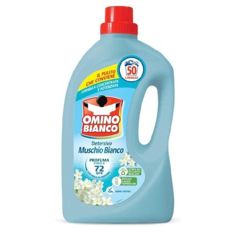 White Omnia Laundry Liquid 50 MIS Muschio Bianco