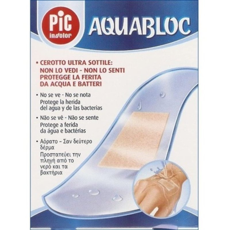 Pic Solution Pic Aquabloc Mit Bakterizidem Klebeverband 19x72mm 20 Stück
