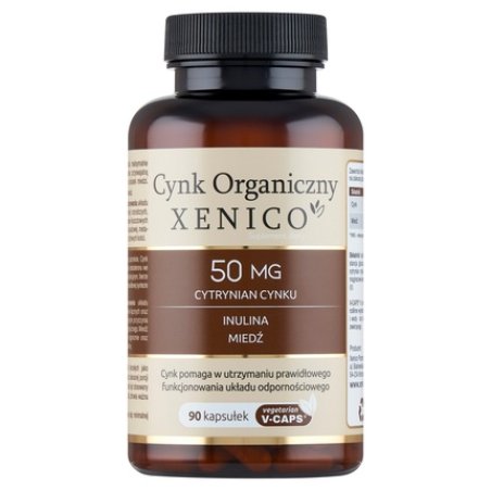 Xenico Organic Zinc Immune Booster - 90 Capsules Premium Antioxidant Supplement