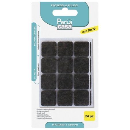 Square Felt Pads 20mm - Gabbiano 10314