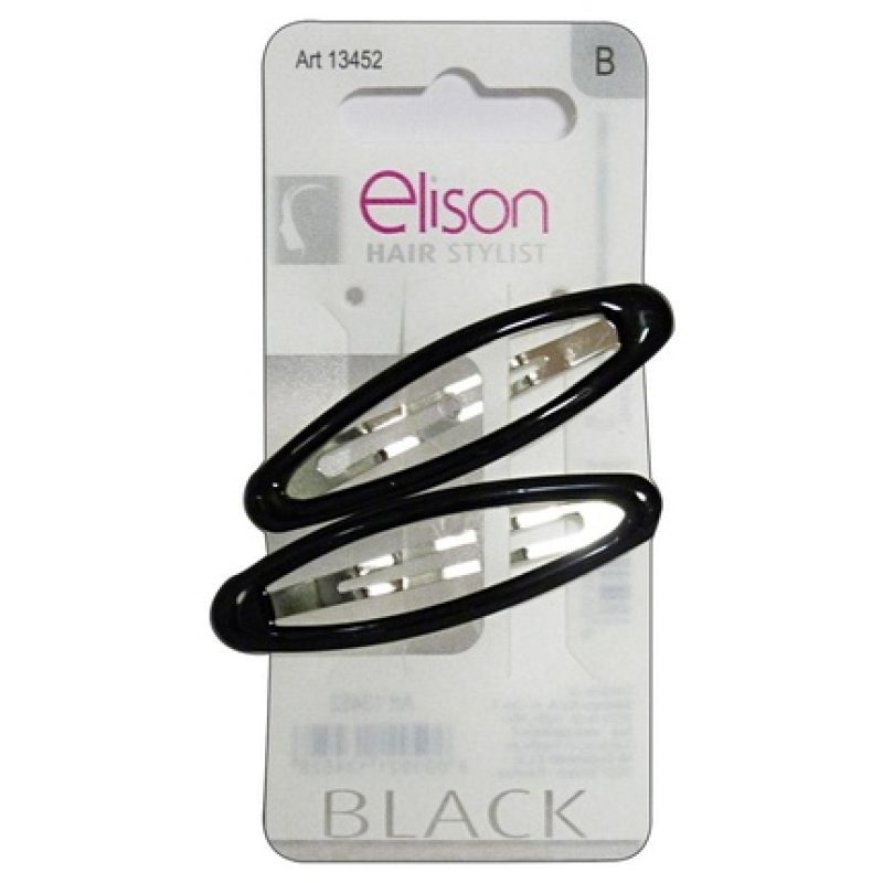 GABBIANO Clic-Clac 13452 Medium Classic Black Hair Clip