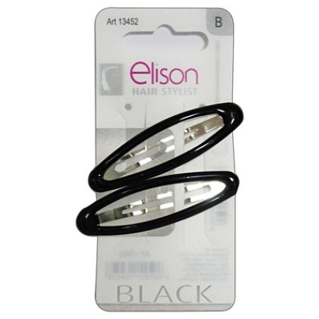 GABBIANO Clic-Clac 13452 Medium Classic Black Hair Clip