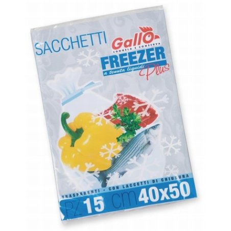 GALLO Freezer Busta 40x50 X 15 Pezzi - Avvolgenti E Sacchetti Alimenti