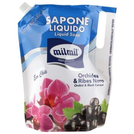 milmil Orchid and Black Currant Liquid Soap 900ml Refill Soap Environmentally Friendly Hand Face Body Soap pH Balanced