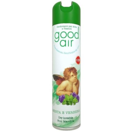 Ebano Ebony Good Air Deodorant Spray, Mint And Verbena, White, 18.3 X 23.7 X