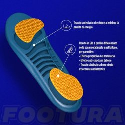 Calzanetto Footura Insole Work Extreme Defaticante Man Azure