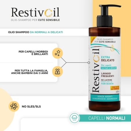 Restivoil Extra Delicate Shampoo for Normal and Delicate Hair 400ml