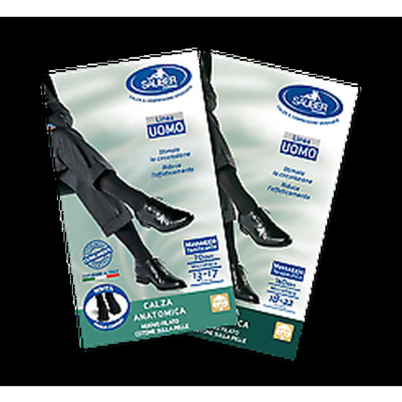 Sauber Pharma Men's Line Anatomical Sock Cotton Yarn 70 DEN Size M Blue