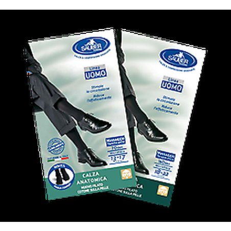 Sauber Pharma Men's Line Anatomical Sock Cotton Yarn 70 DEN Size M Blue