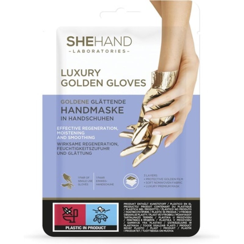 Shehand Luxury Golden Gloves Softening Hand Mask