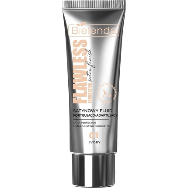 Bielenda Flawless Foundation Satin Correcting and Adapting Fluid 01 Ivory 30g