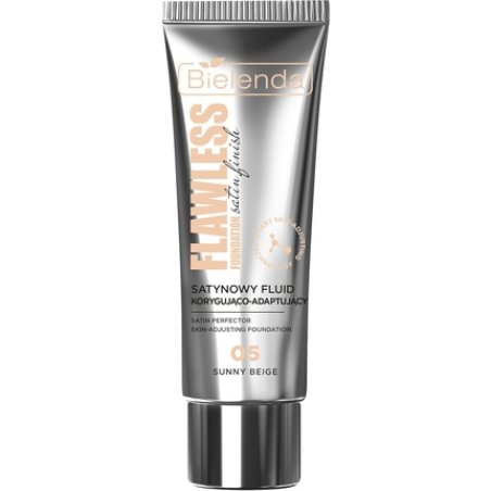 Bielenda Flawless Foundation Satin Correcting and Adapting Fluid 05 Sunny Beige