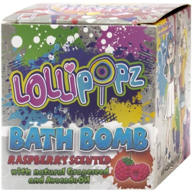 Lollipopz Bath Bomb - Raspberry, 165 g