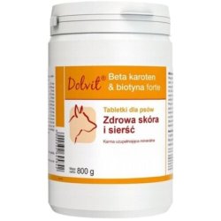 Dolvit Beta-Carotene & Biotin Forte Healthy Skin and Coat for Dogs 800g