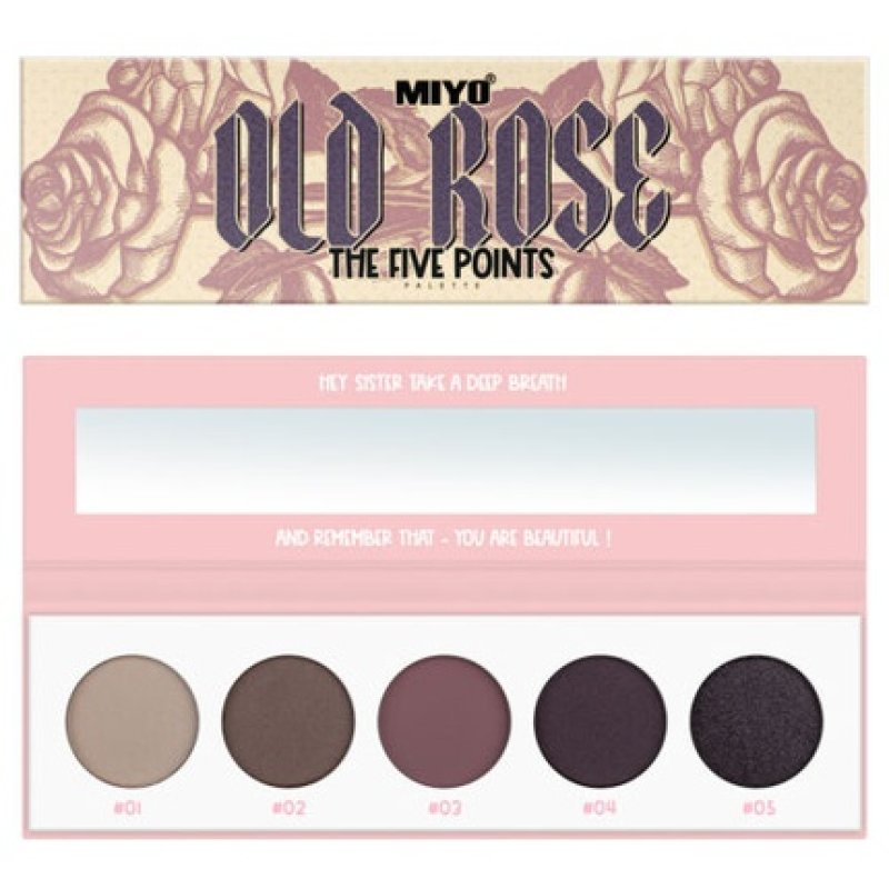 MIYO The Five Points Eyeshadow Palette Old Rose 6.5g