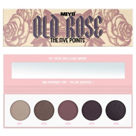 MIYO The Five Points Eyeshadow Palette Old Rose 6.5g