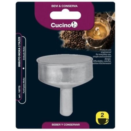 Moka Funnel 2 Pieces Gabbiano 10775