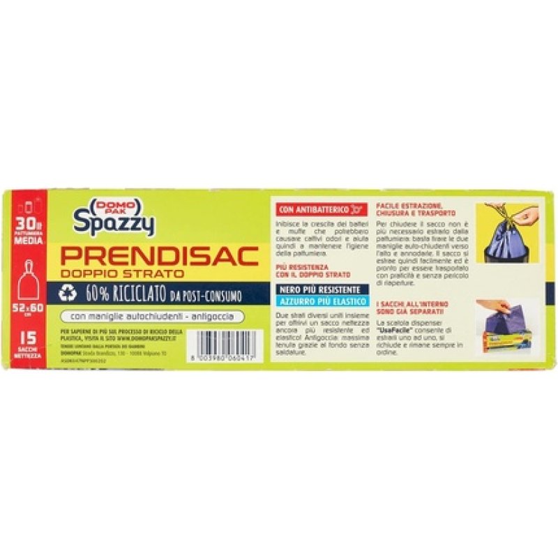Domopak Spazzy Prendisac Bags With Self-Sealing Handles – Casalingo 30