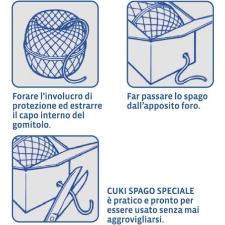 Cuki Kitchen Twine Fibre 60m Italian Gourmet Polpa 400g