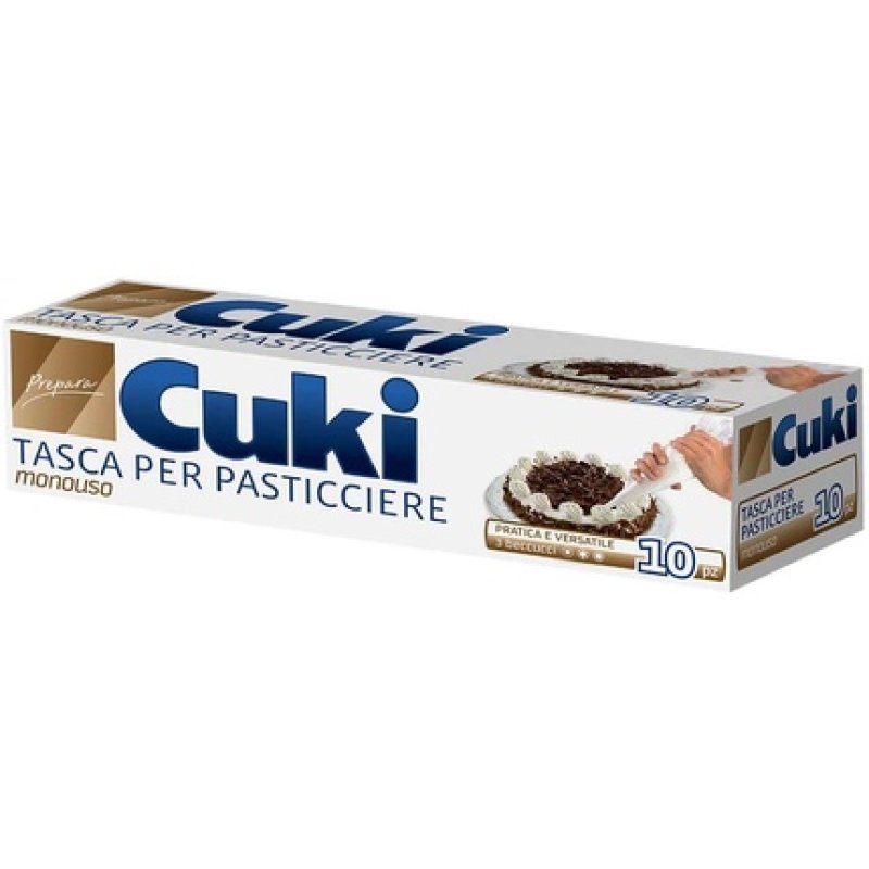 Cuki Disposable Pastry Bags 3 Nozzles