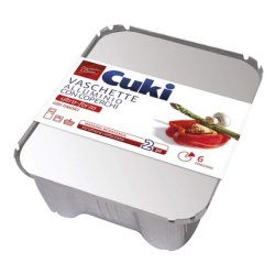 Cuki Aluminum Container with Lid Rs99 6 Portions - Pack of 2