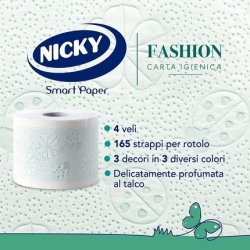 Nicky Fashion 4 Ply Toilet Paper 4 Rolls - Pack of 4