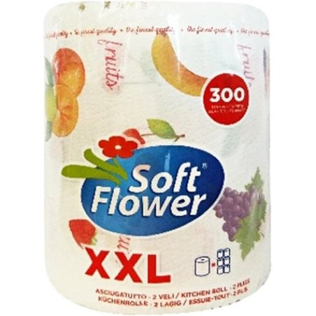 Soft Flower Decorated XXL Towel 300 Tears