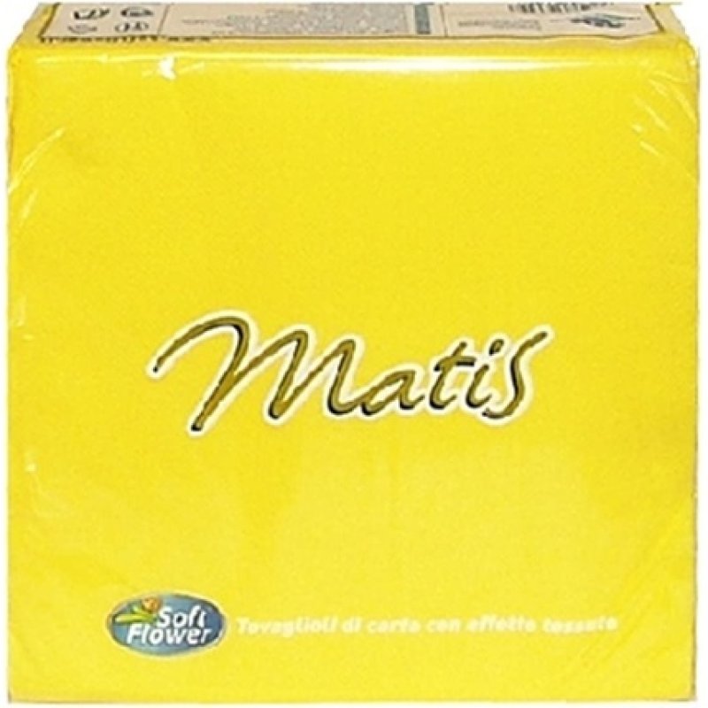 Soft Flower Gialli 33x33 30 Pz.Tovaglioli