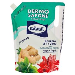 Mil Mil Dermo Sanitizing Soap Ginger Green Tea Eco- Refill 900 Ml