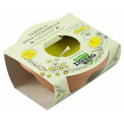 Citronella Candle in Coccio 11 cm Zig Zag