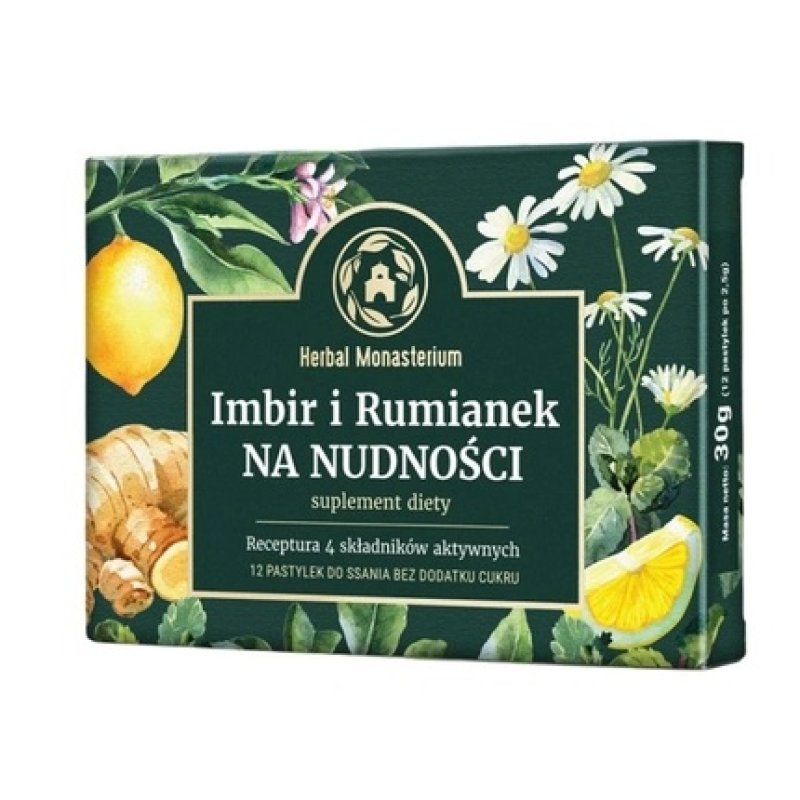 Longlife Ginger And Chamomile For Nausea - 12 Lozenges