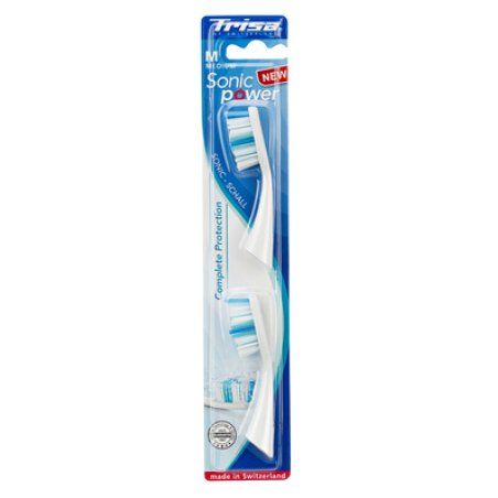 Trisa 661902 toothbrush head 2 pc(s) White