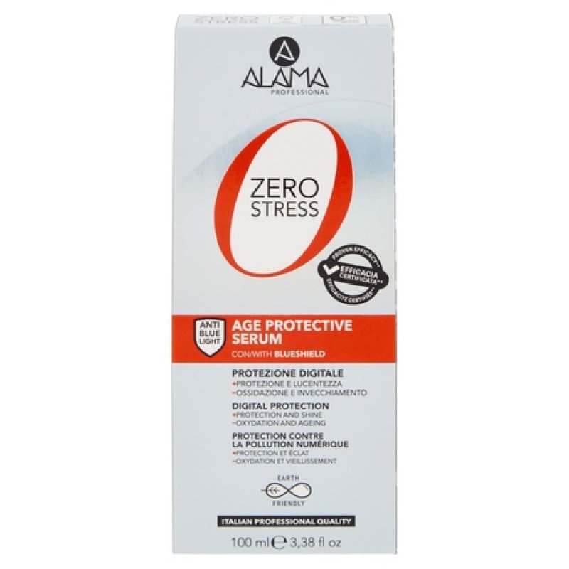 Alama Zero Stress Age Protective Serum Anti Aging Serum with Digital Blue Light Protection for All Hair Types