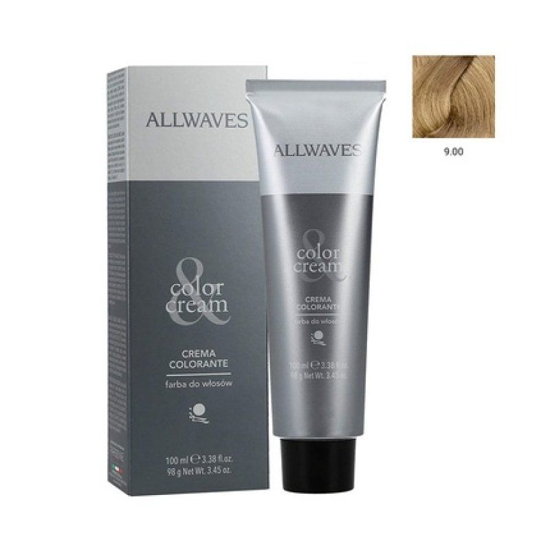 Allwaves Professionnelle Cream Color 9.00 Hair Color 100 Ml