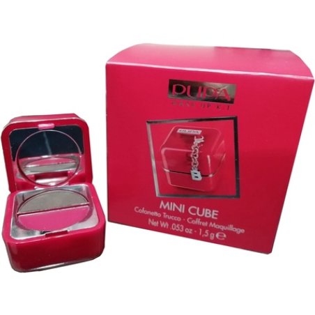 Mini Cube Makeup Case with Initial B Detachable Pendant