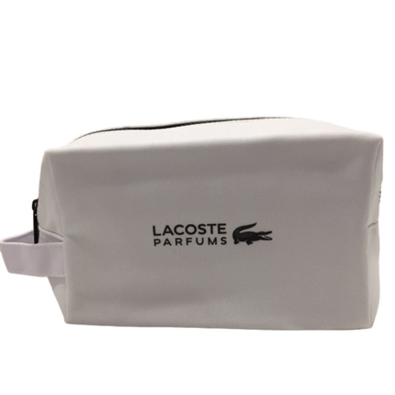 Lacoste Textile Bag Toiletry White For Men