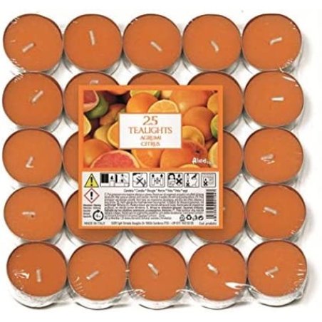 Price's Candles Aladino Citrus Tea Lights Set Of 25