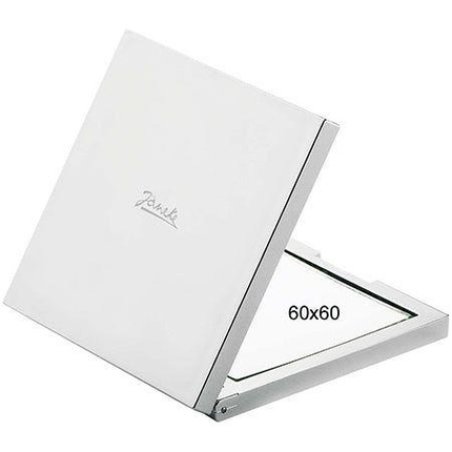 Janeke Silver Handbag Mirror Magnification X3 60x60mm