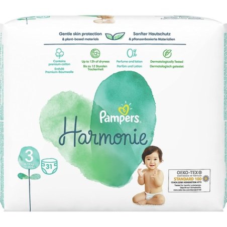 Pampers Harmonie Diapers 6-10kg size 3-MIDI 31pcs